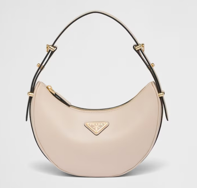 Prada Arqué Leather Shoulder Bag